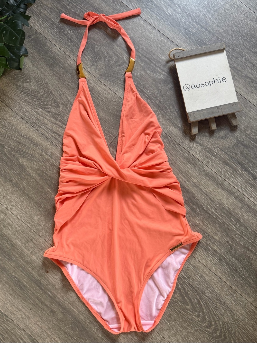Lise Charmel Women Pink Déesse Lagon Seduction One-Piece Swimsuit Size M NWOT. - Picture 5 of 16